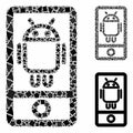 Robot communicator Composition Icon of Trembly Pieces