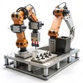 Robot Control System with Manual Controllers and Robotic Movement