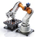 Robot Control System with Manual Controllers and Robotic Movement