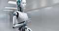 Robot Cyborg 3d render innovation technology robotisation