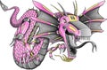 Robot Cyborg Dragon Vector