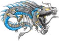 Robot Cyborg Dragon Vector