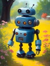 robot cyborg soldier, ai generative