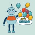 Robot design, vector illustration Royalty Free Stock Photo