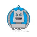 Robot design, vector illustration Royalty Free Stock Photo