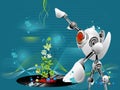 Robot dj Royalty Free Stock Photo