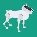 The mechanical robot dog. Vector Royalty Free Stock Photo