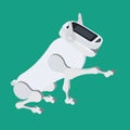 The mechanical robot dog. Vector Royalty Free Stock Photo