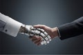 Robot droid Artificial intelligence handshake human