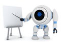 Robot e-learning Royalty Free Stock Photo