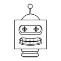 Robot electric toy icon