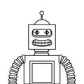 Robot electric toy icon