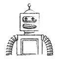 Robot electric toy icon