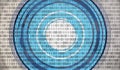 Robot eye artificial intelligence data visualization machine learning or data scan 3d-illustration