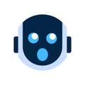 Robot Face Icon Shocked Face Emotion Robotic Emoji