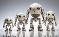 Robot Family on a Stroll Generative AI