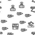Robot Future Electronic Equipment Vector Seamless Pattern Royalty Free Stock Photo