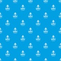 Robot future pattern vector seamless blue Royalty Free Stock Photo