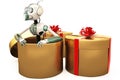 Robot and gift