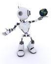 Robot with globe