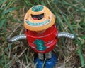 Robot in the Grass Royalty Free Stock Photo