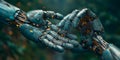 Advanced Bonding: Human-Robot Synergy in Tech Sphere