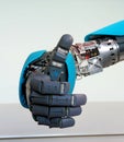 Robot hand gesture meaning okay Royalty Free Stock Photo