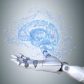 Robot hand and virtual brain scheme