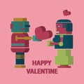 Robot happy valentine