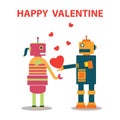 Robot happy valentine