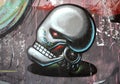 Robot head graffiti