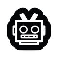 robot head icon symbol