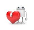 Robot heart Royalty Free Stock Photo