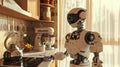 Robot helper helps in the kitchen