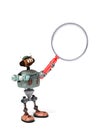 Robot Holding Up a Magnifying Glass