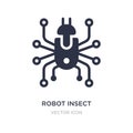 robot insect icon on white background. Simple element illustration from Technology concept
