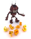 Robot juggling finances