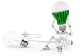 Robot lamp twist led lamp in head. Royalty Free Stock Photo