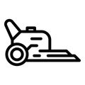 Robot lawn mower icon outline vector. Agriculture equipment