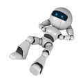 Robot laying down Royalty Free Stock Photo