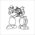 Robot Line Art