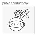 Robot line icon