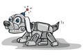 Robot Little Dog Color Illustration Design