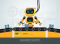 Robot machine artificial intelligence technology smart industrial 4.0 control