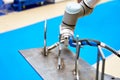 Robot manipulator arm with welding