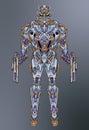 Robot mecha soldier body armor illustration