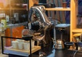 Robot mechanical arm make a cup of coffee automatic
