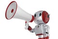 Robot with megaphone
