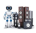 Robot and modern sound speaker