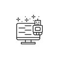 Robot, monitor icon. Element of Robotic icon